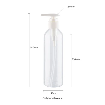 Tühjad Plast-Emulsioon Pudelid Südame Kuju Pump Korduvtäidetavaid PET Valge Roheline Kosmeetika-Pudel Šampooni Reisi Pakend 250ml