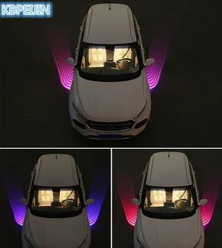 2TK Auto Ingel Tiivad LED teretulnud tuled Auto Ukse viisakalt Projektori Valguse lifan x60 620 520 320 125cc x50 solano smily breez