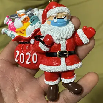 2021 Christmas Ornament Karantiini Ellujäänu Pere Isikupärastatud Nimi Xmas Tree Teenetemärgi Rippuvad Ripats DIY Kingitus Home Decor