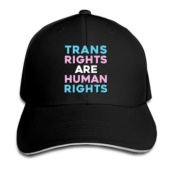 Trans Õigused On inimõigused Müts Baseball Cap Meeste Naiste Mood Reguleeritav Päike Müts