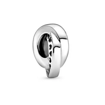 2020. aasta Uus Ripats Logo & Süda Ansamblid Distants Võlu sobivus Originaal Pandora Charms Käevõru Naistele DIY Ehted Märgistus