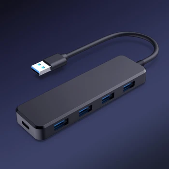 USB 3.0 4-Port Võrgu Jaoturi kiire Cable Splitter Välise Tüüp-C Toide PS4, ARVUTI, Sülearvuti, Sülearvuti, Konsoolid