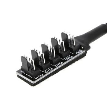1 5-4-Pin Molex TX4 PWM CPU Jahutus Ventilaator Splitter Adapter Punutud Juhe