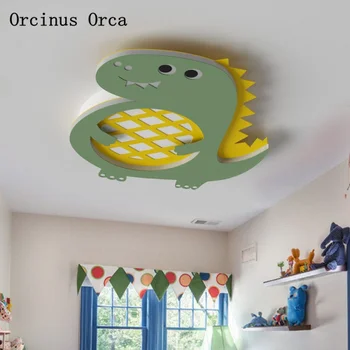 Uus cartoon loominguline dinosaurus lae lamp poiss, magamistuba, laste tuba valgus armas silmade kaitse led roheline draakon lae lamp