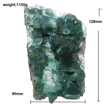 Looduslik Roheline Fluoriidimaardlat Quartz Crystal Kogumise Kingitus Koju Sisustustarbed Reiki Tervendav Mineraalvesi Näidis