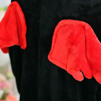 Täiskasvanud Loomade Kigurumi Deemon Pidžaama Komplekti Sleepwear Cosplay Tõmblukk Onesie Kapuutsiga Naiste, Meeste Talvel Unisex Cartoon Pidžaama