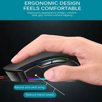Parim Gaming Mouse 2020 Mehaaniline Määratleda Mängu USB Wired 1600dpi Reguleeritav Gaming Hiir, Hiired, PC Toetada Dropshipping