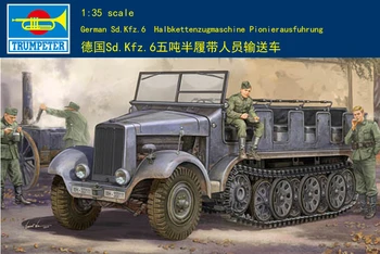 Trumpeter 05530 1/35 Saksa Sd.Kfz.6 Personal Transport Auto Paak Kit Soomustatud TH06528-SMT6