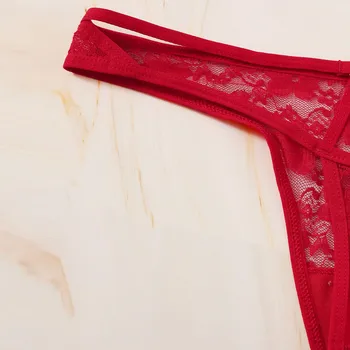 3TK Naiste Seksikas Pitsist Aluspüksid Läbipaistev Madala talje Underpant Õõnes Välja Thong Naine Õmblusteta G-string Aluspesu Pesu