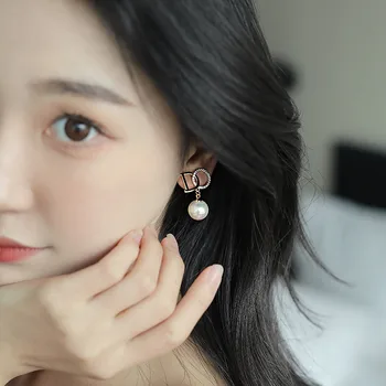 Klassikaline Täheline Tsüklis Pärl Ripats, Kõrvarõngad Naistele 2021 korea Fashion Ehted Lepinguosalise Tüdruku Elegantne Ebatavaline Kõrvarõngad