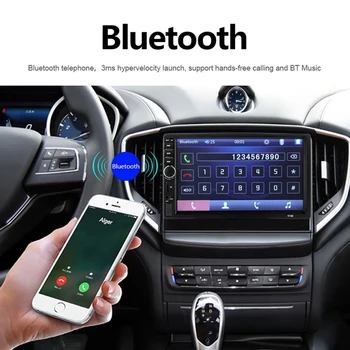 Kahekordne 2 Din 7018B Autoradio Auto Mp5 Raadio Mängija 7 InchPress Ekraani Multimeedia autoraadio Koos Bluetooth-Peegel Usb Fm autoraadio
