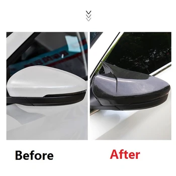 MG 6 MG6 2017-2019 süsinikkiu Auto Sarv Rearview Mirror Cover Pool Peegli Kate Sisekujundus Dekoratiivse Raami Tarvikud