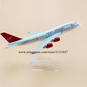 16cm Metallist Air, British Virgin Atlantic Airways Boeing 747 400 B747 Lennufirma Lennuk Mudel Lennuk Mudel w Seista Õhusõiduki