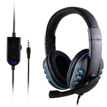 Gaming Kõrvaklapid ja 3.5 mm Juhtmega Peakomplekt Müra Tühistamine Kõrvaklapid koos Mikrofoni ja Helitugevuse ARVUTI Sülearvuti