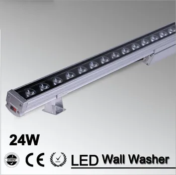 10tk/palju LED Seina Pesumasin Valgus 24W 1000mm*46*46 mm AC85-265V IP65 Veekindel aed valgus välisvalgustuse
