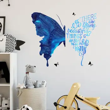 Liblika Muster Seina Kleebis Elu Roombackground Seina Kaunistamiseks Eemaldatavad Kleebised
