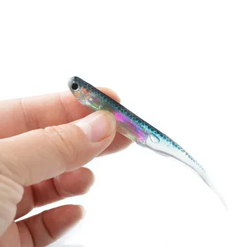 10TK 3D Pehme kala Kalapüügi Lures Swimbaits Plastikust Isca Kunstlik 2.6 g 90mm Pehme Landid kalastustarbed bass