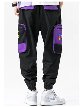 2020. aasta Uus Cargo Püksid Lahti Joggers Mehed pantalones hombre Suur Tasku tunked Meeste Vabaaja Püksid Suurus Hip-Hop Streetwear