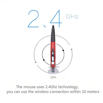 2.4 GHz Wireless USB Optiline Pen Hiirt, Reguleeritav 800/1200/1600 DPI 4 Võtmed Air Hiir, Hiired, Arvuti Mause Õpetaja Õpilane