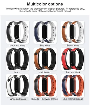 Reloj Inteligente Sobivad 6/5 Rihm Nahast Käepaela Nahast Käepaela Cowhide Smart Vaadata Xiaomi Watch Band