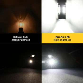 2X H11 LED udutule Pirnid H7, H8 9006 HB4 LED 3030 6000K Valge PÄEVATULED Auto päevasõidutuli Auto Lamp