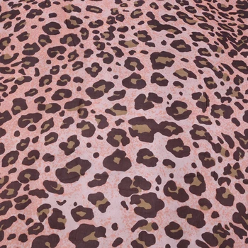 Leopard printida siid sifonki kangast kangast, õhuke ja elegantne suvel siid sifonki kleit catwalk digitaaltrükk riie