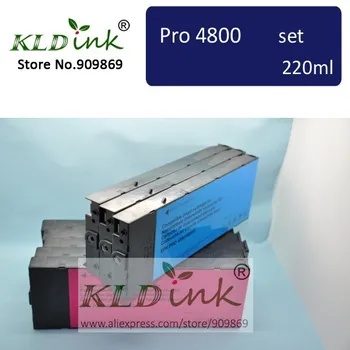 [KLD Tint] Ühilduvate ink cartridge for Stylus Pro 4800 Printer ( 9 kassetid chip ja pigment tint )
