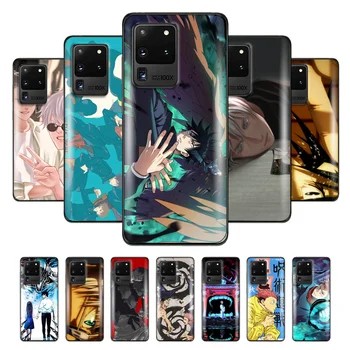 Anime Jujutsu Kaisen Telefon Case For Samsung Galaxy S20 S21 Lite Plus Uitra FE S10 S10E S9 S8 Pehme Coque Silikoon tagakaas