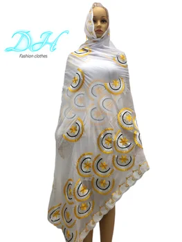 2021-Aafrika Islami Dubai Ramadan Puuvill Hijab Pashmina Väga Pehme Turban Naiste Wrapid Sall DH030
