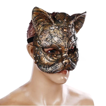 Lihavõtted Karneval Teesklus Pool Tulemuslikkuse Rekvisiidid Pool Nägu Kass Loomade Maskid Baar, Ööklubi Cosplay Kostüümid