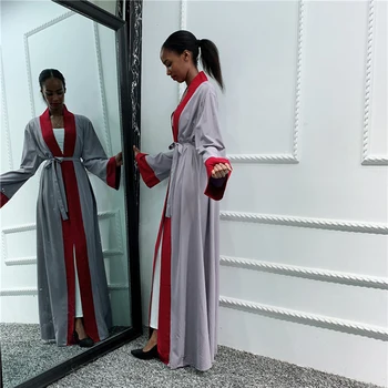 Pluss Suurus Naised Ramadan Eid Abaya Seal Kaftan Dubai Kimono Jakk Moslemi Kleit Kauhtana Türgi Islami Riided Türgi Arabes Mujer