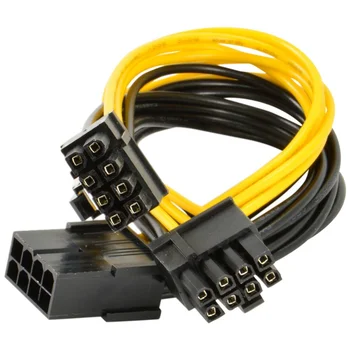 (5 pakki) PCI-E 8-pin 2x 6 pluss 2-pin CPU power jaotaja kaabel PCIe pesa PCI Express