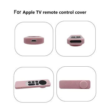 Silikoon Serveri Puhul Apple Tv-4k Kaugjuhtimispult Airtags 2-in-1 Kaitsev Kest, Põrutuskindel Non-slip Serveri Puhul