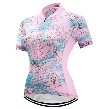 Jalgrattasõit Riided Suvel Hingav Naiste Mountian Jalgratta Riided MTB Jalgrattasõit Jersey Komplekti Blusas Mujer De Moda 2021 Jalgrattasõit Komplekt