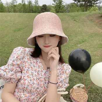 2021 Kevadel kahepoolne Kopp müts Naine Wild Vabaaja Puuvillane Bell-kujuline Valgala müts korea Päikesekaitsetoodete Kalamees müts