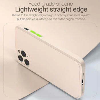 Põrutuskindel Vedela Silikooniga Soft Case For iPhone 12 11 Pro Max mini X XS XR 10 8 7 Pluss Mobiilne Telefon Kate Tagasi Kest Kaitseraua Kapuuts