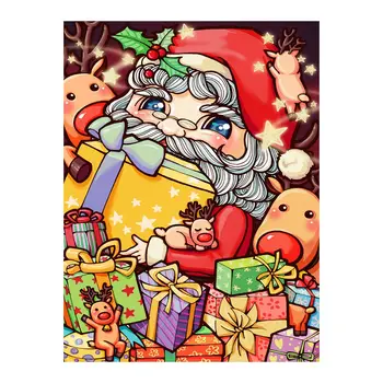 Cartoon Santa & Põhjapõdra Kingitused Diamond Maal Ringi Täis Puurida Jõulud Nouveaute DIY Mosaiik Tikandid 5D ristpistes