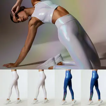 Daamid Seksikas Naiste Kõrge Vöökoht Skinny Stretch Säärised Vabaaja Tahke Fitness Slim Säärised