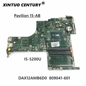 HP Pavilion Sülearvuti 15-ab Sülearvuti Emaplaadi 809041-601 809041-501 809041-001 DAX12AMB6D0 koos i5-5200U CPU