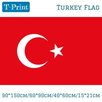 3x5Ft Türgi Riigi türgi Lipp 60*90cm 40*60cm 90*150cm liikmesriigi Lipu all 15*21cm