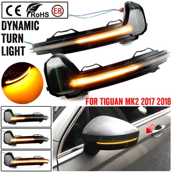 Auto Vasakule-Paremale Rearview Küljel Peegel suunatuli LED Repeater Valguse Lamp VW Sharan 2012-Tiguan 2008-2016 Dünaamiline valgustus