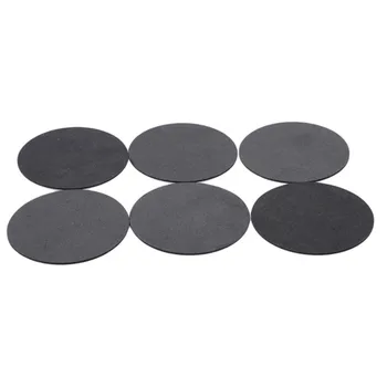 6tk/Set Stainless Steel Coaster Cup Matid, Padjad libise Pad Omanik Ring, Ruut, Metalli Isolatsioon Pad Tablewear