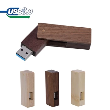 High Speed USB 3.0 Flash Drive puidust Pen Drive 16GB 32GB 64GB 128GB 256GB Pendrives Veekindel kkel USB Stick 3.0 mälupulk
