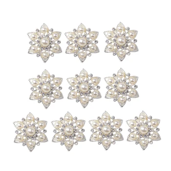 10tk Valge Õmblemine Pärlid Flatback Rhinestone Kristallid DIY Nuppu Laadi