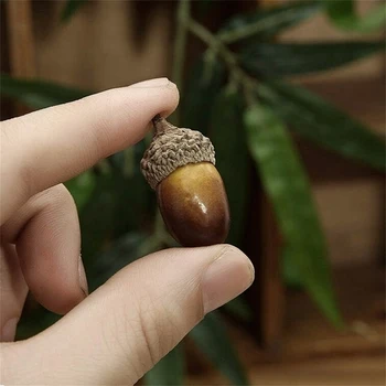 10tk Kunstlik Simulatsiooni Mini Acorn Tamm Pähkel Võltsitud Puu-Ornament Home Decor Super Vivid Realistlik