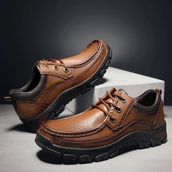 Meeste Moccasin kingad ehtne nahk Vabaaja Jalatsid väljas hingav Pehmed jalatsid Meestele tõsta-on Põhjuslik Korterid Oxfordi Kingad hombres
