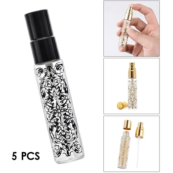 5tk Mini Korduvtäidetavaid Parfüümi Pihusti Lõhnaaine Tühi Pudel Klaasist 10ml
