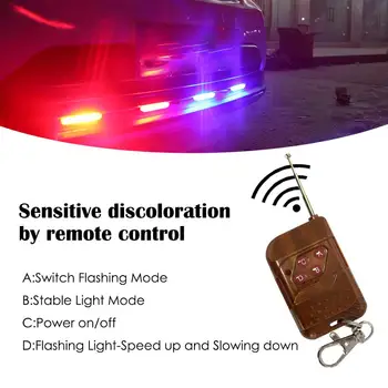 4*4 LED Auto Veoauto Avarii Strobo Valgus Remote Wireless Kontroll-lamp Flash Signaali, Tuletõrjuja, Politsei Beacon Hoiatus Tuli