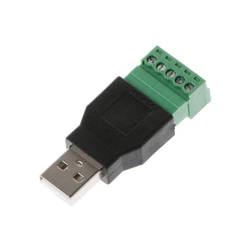 1tk USB 2.0 Type A Male/Female 5 Pin Kruvi Pesa USB-Pesa, mille Kilp USB2.0 kruviklemm Pistik