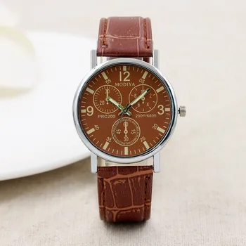 Vintage Mens Nahast Vaadata Casual Helendav Quartz Watch Meeste Kellad Reloj Montre Homme Relogio Masculino